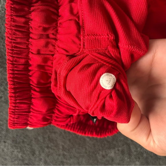 Red Lululemon shorts - Picture 4 of 5